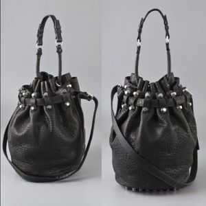 Alexander Wang Diego Bucket Bag (silver hardware)